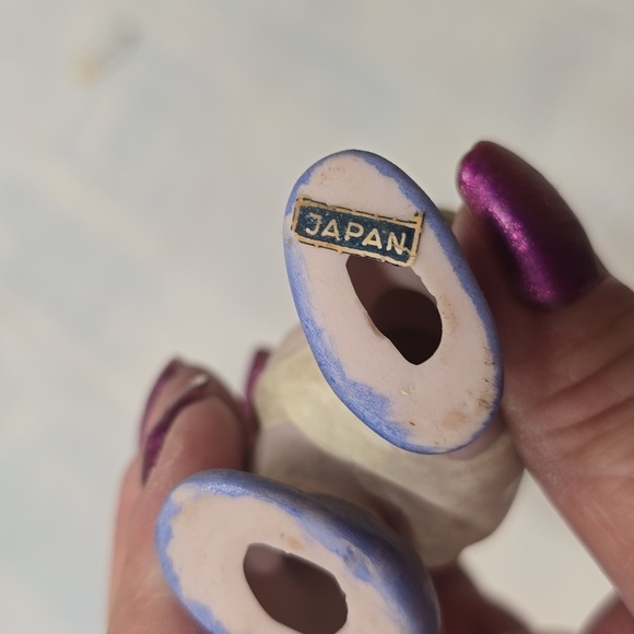 Vintage Porcelain Diaper Baby Figurines Set Golf Rifle Football Boxing Japan SET - Picture 12 of 12